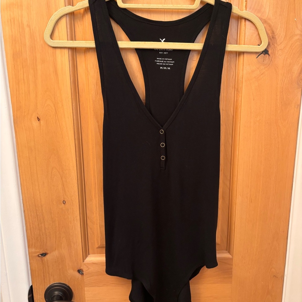 American Eagle Black Sleeveless Women's Bodysuit